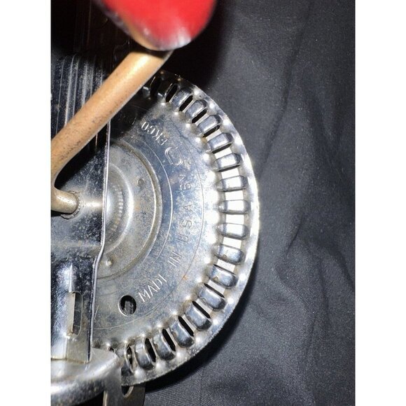 Ekco A&J Hand Crank Mixer Beater Wood Enamel Paint Handle - Picture 4 of 4